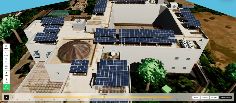 3D rooftop solar design in SolarDraft